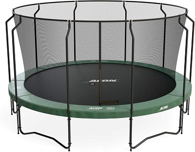 Acon Air 4.6 15 Ft Bouncy Trampoline For Family With Premium Enclosure