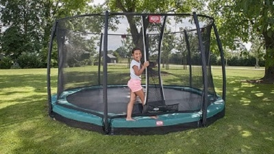 Berg Champion 17 Ft Oval Big In-Ground Trampoline