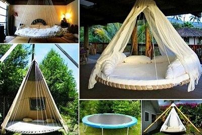 DIY Trampoline Swing