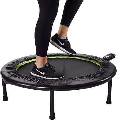 Stamina 36 Inch Fitness Small Trampoline with Smart Workout App