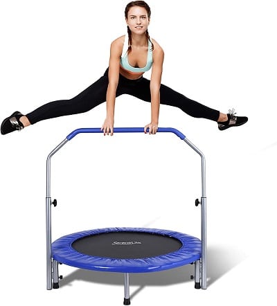 SereneLife 40 Inch Home Mini Rebounder with Stability Bar
