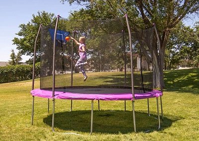 Trampoline Basketball Hoop