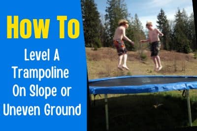 how to level a trampoline