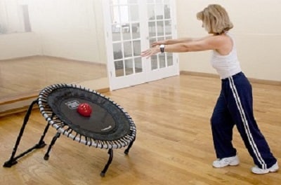 Plyometric-Rebounder-from-old-mini-trampoline