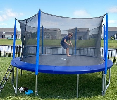 Zupapa 425 Lbs Weight Capacity Heavy Duty Trampoline With Enclosure Net