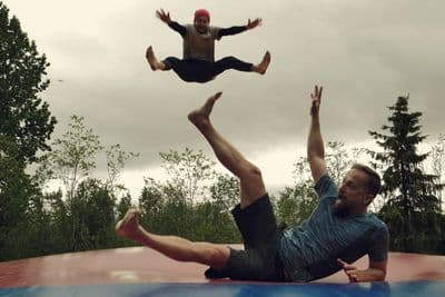 trampoline double bounce