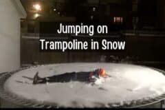 Can You Jump on a Trampoline in the Winter?