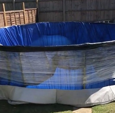DIY Pool From A Trampoline