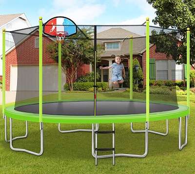 Merax 15 Ft Trampoline Including Basketball Goal