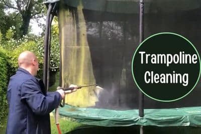 how to clean a trampoline