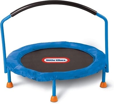 Little Tikes 3 Ft Mini Trampoline with Handle for Toddlers