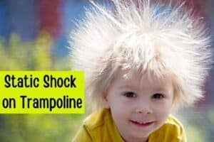 how to avoid static shock on trampoline