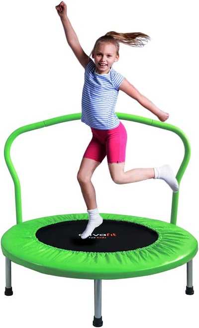 Ativafit Kids Foldable Mini Trampoline with Handle