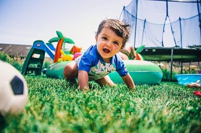 Trampoline with Swing and slide